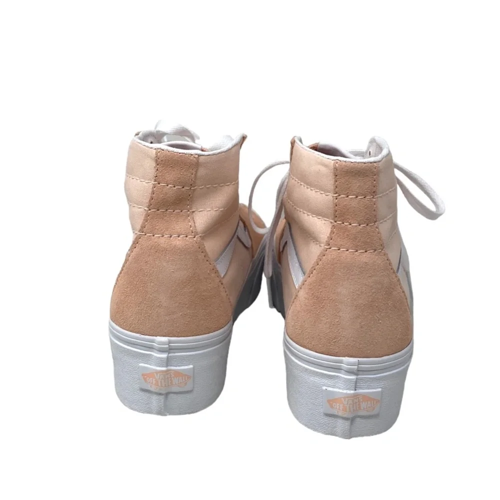 VANS Sk8-Hi Tapered Platform Shoes Skate Peach Women's Suede Canvas VN0A5JMKBOD